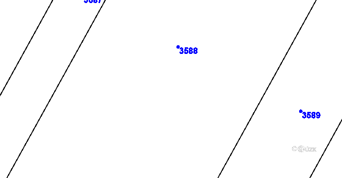 Parcela st. 3057/17 v KÚ Nové Hvězdlice, Katastrální mapa