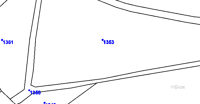 Parcela st. 321/1 v KÚ Staré Hvězdlice, Katastrální mapa