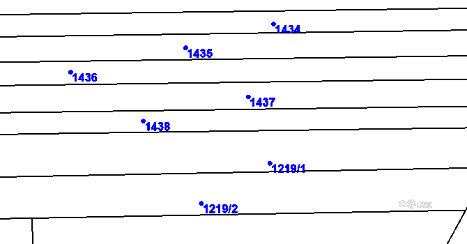 Parcela st. 1212/26 v KÚ Staré Hvězdlice, Katastrální mapa