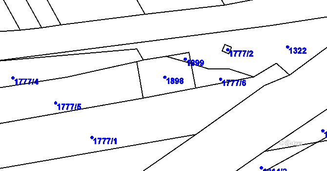 Parcela st. 39/1 v KÚ Hodoviz, Katastrální mapa