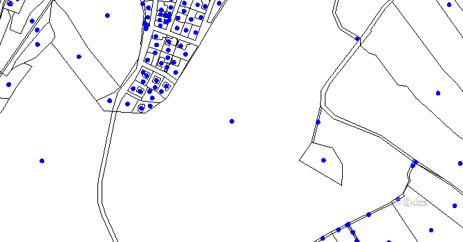 Parcela st. 395 v KÚ Hvozdec, Katastrální mapa