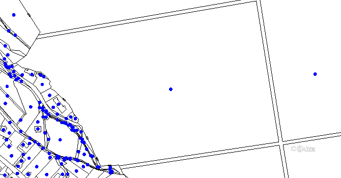 Parcela st. 439 v KÚ Hvozdec, Katastrální mapa
