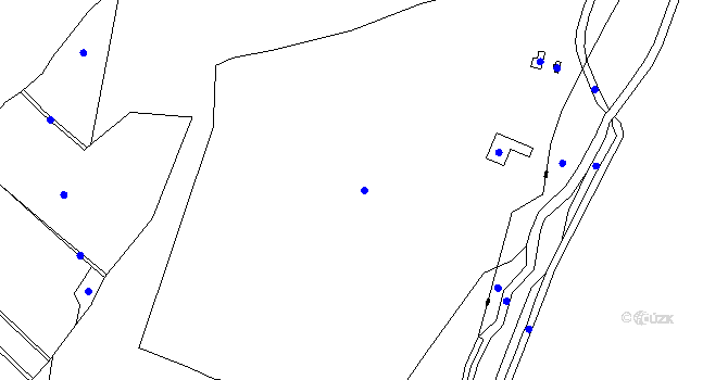 Parcela st. 308/5 v KÚ Chabičov, Katastrální mapa