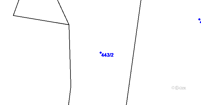 Parcela st. 443/2 v KÚ Holkovice, Katastrální mapa