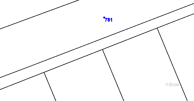 Parcela st. 143/42 v KÚ Charvatce u Jabkenic, Katastrální mapa