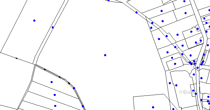 Parcela st. 366/1 v KÚ Charvatce u Loun, Katastrální mapa