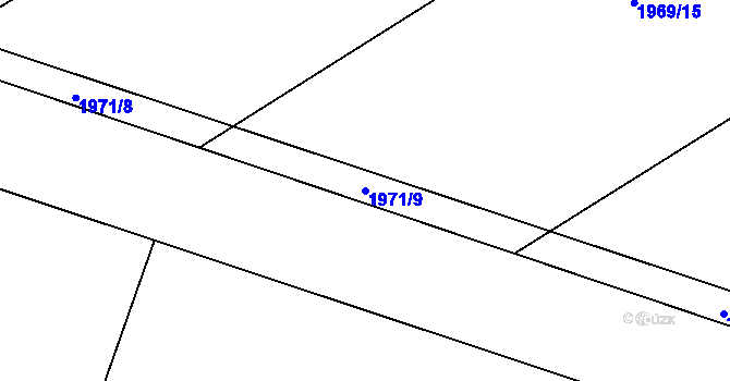 Parcela st. 1971/9 v KÚ Charvátská Nová Ves, Katastrální mapa