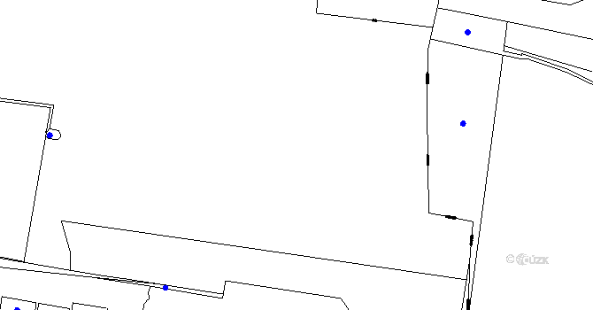 Parcela st. 200/12 v KÚ Chbany, Katastrální mapa