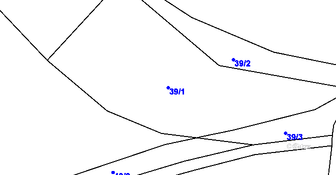 Parcela st. 39/1 v KÚ Skalka u Chebu, Katastrální mapa