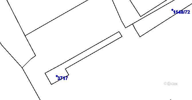 Parcela st. 2529 v KÚ Cheb, Katastrální mapa