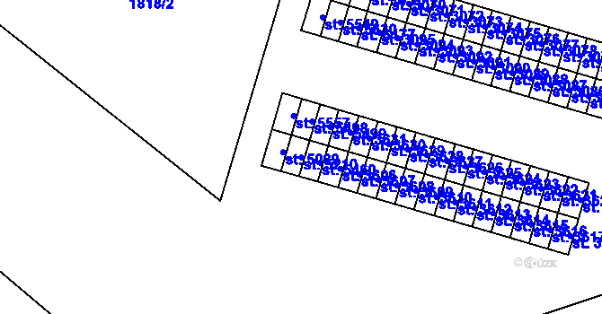 Parcela st. 5210 v KÚ Cheb, Katastrální mapa