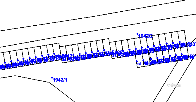 Parcela st. 5324 v KÚ Cheb, Katastrální mapa