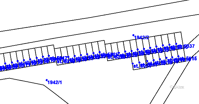 Parcela st. 5325 v KÚ Cheb, Katastrální mapa