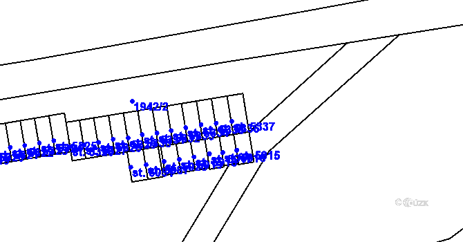 Parcela st. 5337 v KÚ Cheb, Katastrální mapa