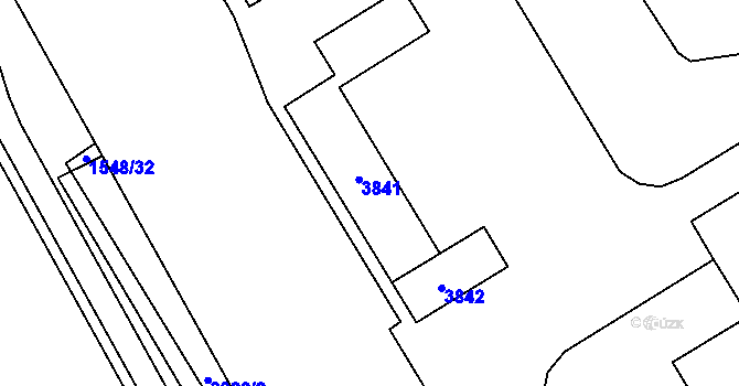 Parcela st. 6796 v KÚ Cheb, Katastrální mapa