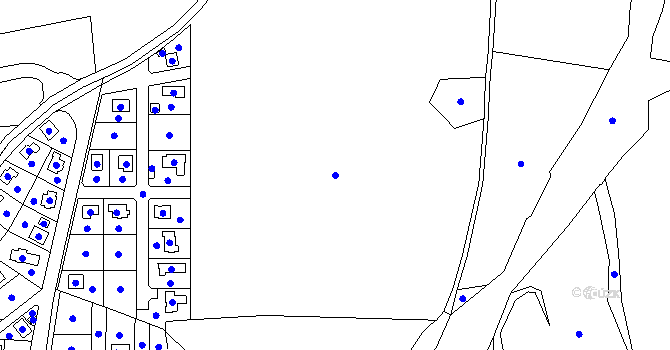 Parcela st. 1111/9 v KÚ Cheb, Katastrální mapa