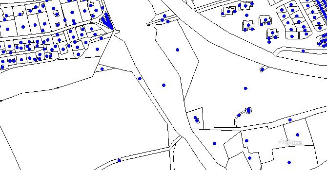 Parcela st. 2623/1 v KÚ Cheb, Katastrální mapa