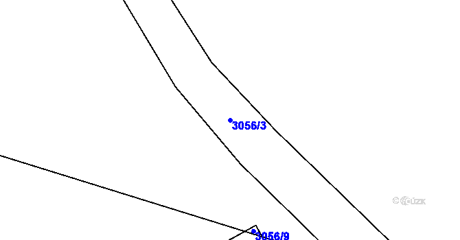 Parcela st. 3056/3 v KÚ Cheb, Katastrální mapa