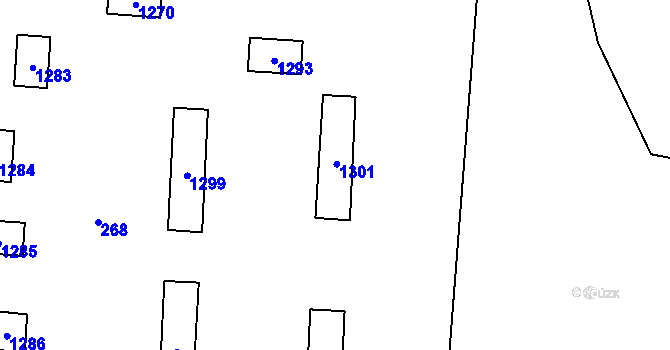 Parcela st. 417 v KÚ Dřenice u Chebu, Katastrální mapa