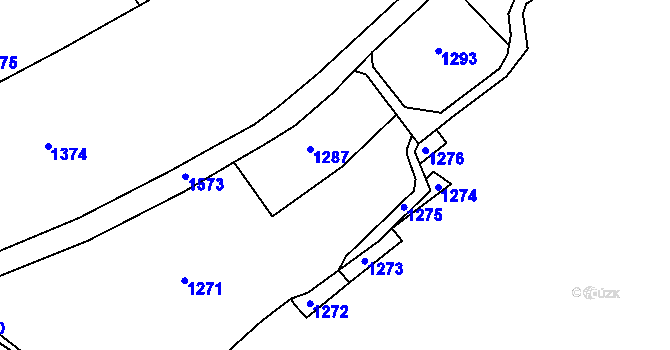 Parcela st. 161/3 v KÚ Truskovice, Katastrální mapa