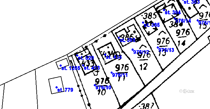 Parcela st. 434 v KÚ Cheznovice, Katastrální mapa
