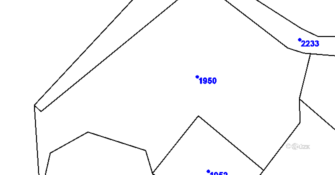 Parcela st. 1424/2 v KÚ Cheznovice, Katastrální mapa