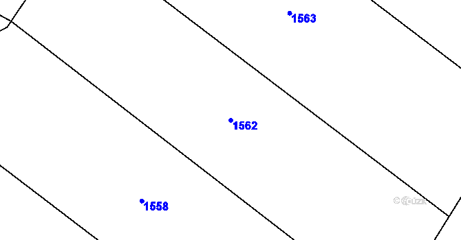 Parcela st. 1562 v KÚ Cheznovice, Katastrální mapa