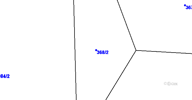 Parcela st. 368/2 v KÚ Chlum u Křemže, Katastrální mapa