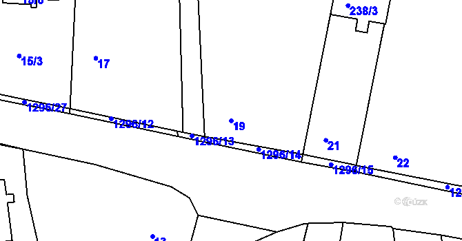 Parcela st. 19 v KÚ Chlum u Křemže, Katastrální mapa