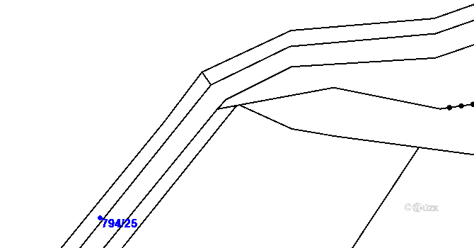 Parcela st. 622 v KÚ Chlum u Křemže, Katastrální mapa