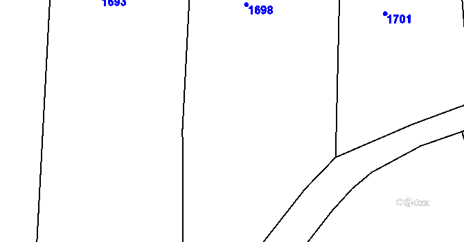 Parcela st. 280/8 v KÚ Chlum u Blatné, Katastrální mapa