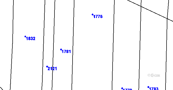 Parcela st. 680/7 v KÚ Chlum u Blatné, Katastrální mapa