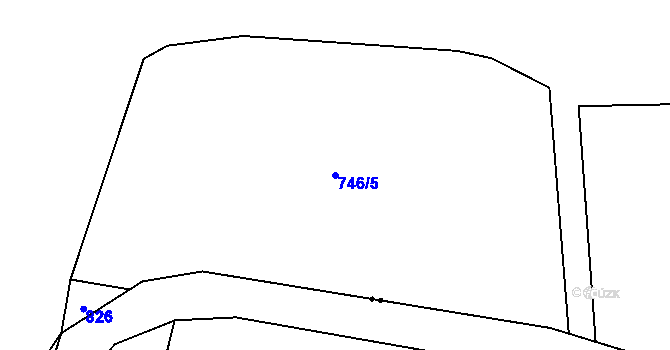 Parcela st. 746/5 v KÚ Chlum u Hořic, Katastrální mapa