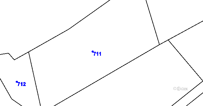 Parcela st. 45/1 v KÚ Babolky, Katastrální mapa