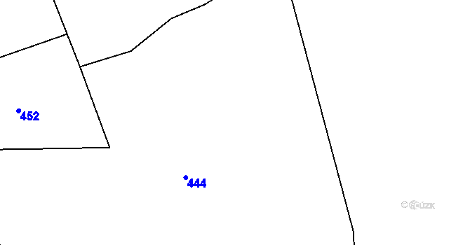Parcela st. 79/3 v KÚ Chlum u Letovic, Katastrální mapa