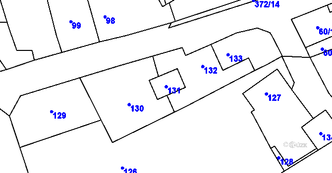 Parcela st. 131 v KÚ Chlum Svaté Maří, Katastrální mapa