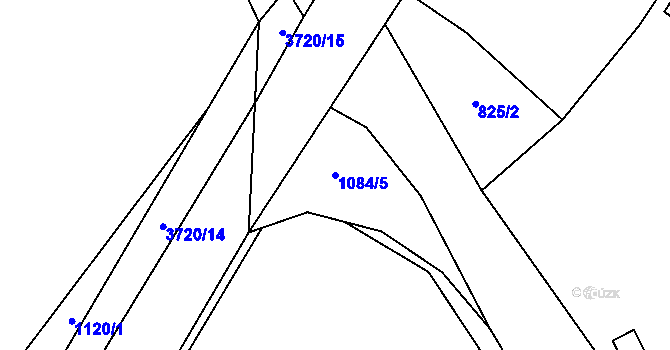 Parcela st. 1084/5 v KÚ Chlumčany u Přeštic, Katastrální mapa