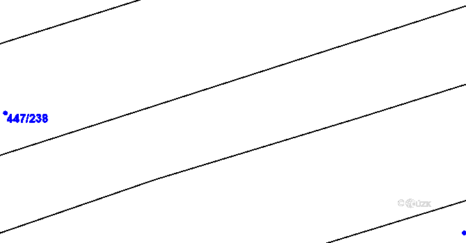 Parcela st. 447/7 v KÚ Blšany u Loun, Katastrální mapa