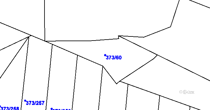 Parcela st. 373/60 v KÚ Chlumec nad Cidlinou, Katastrální mapa