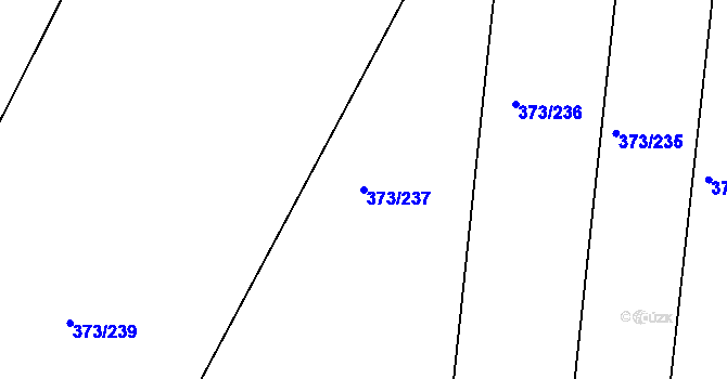 Parcela st. 373/237 v KÚ Chlumec nad Cidlinou, Katastrální mapa