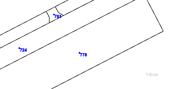 Parcela st. 227/20 v KÚ Chmelná u Vlašimi, Katastrální mapa