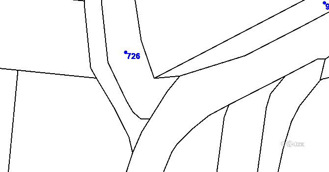 Parcela st. 343/2 v KÚ Chmelná u Vlašimi, Katastrální mapa