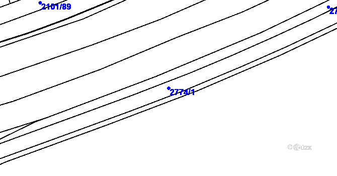 Parcela st. 2774/1 v KÚ Choceň, Katastrální mapa