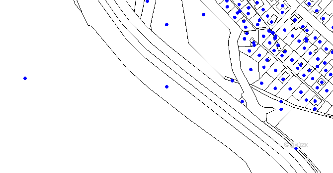 Parcela st. 2846/1 v KÚ Choceň, Katastrální mapa