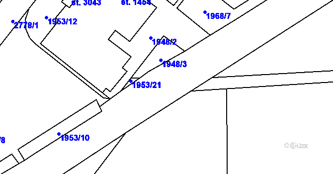 Parcela st. 2775/12 v KÚ Choceň, Katastrální mapa