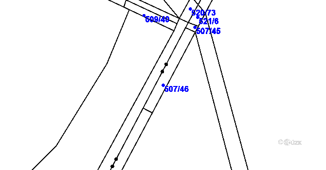 Parcela st. 507/46 v KÚ Chocenice, Katastrální mapa