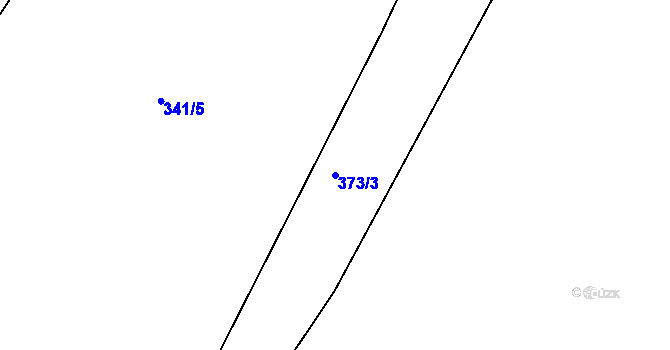 Parcela st. 373/3 v KÚ Chocomyšl, Katastrální mapa