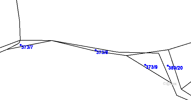 Parcela st. 373/8 v KÚ Chocomyšl, Katastrální mapa
