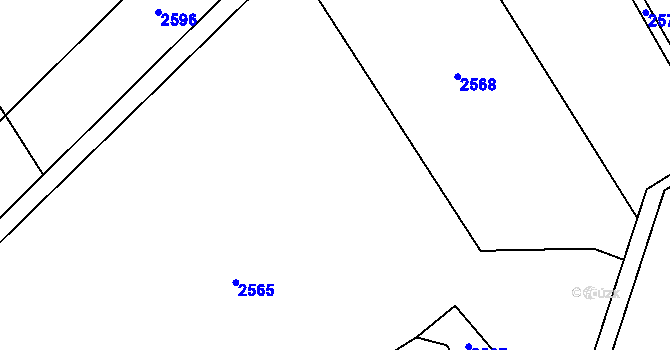 Parcela st. 225/31 v KÚ Chodov u Domažlic, Katastrální mapa