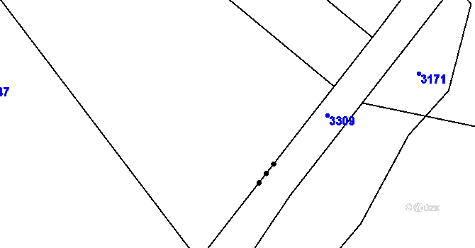 Parcela st. 562/11 v KÚ Chodov u Domažlic, Katastrální mapa